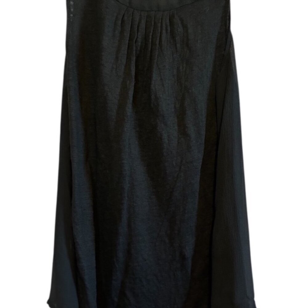 Merona Black Sleeveless Dress Tank Top Office Casual Size Medium - Picture 2 of 4
